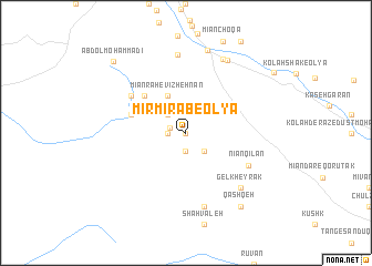map of Mīr Mīrāb-e ‘Olyā