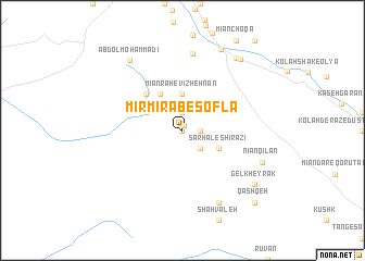 map of Mīr Mīrāb-e Soflá