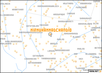 map of Mīr Muhammad Chāndio