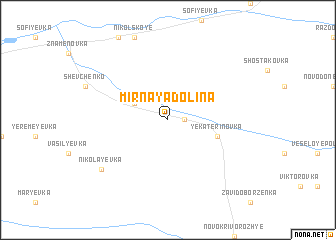 map of Mirnaya Dolina