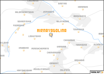 map of Mirnaya Dolina