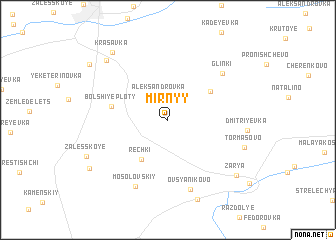 map of Mirnyy