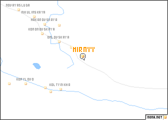 map of Mirnyy