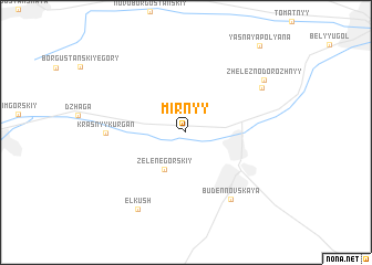 map of Mirnyy