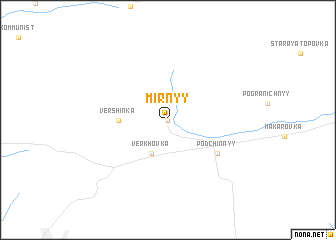 map of Mirnyy