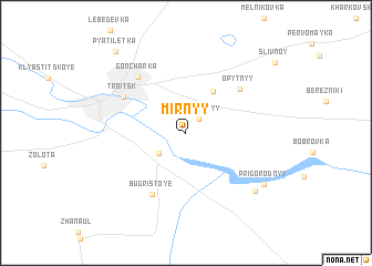 map of Mirnyy