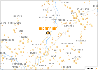 map of Miročevići