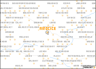 map of Mirocice