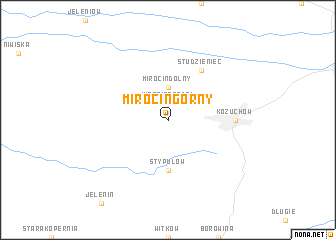 map of Mirocin Górny