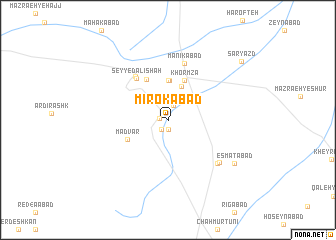 map of Mīrokābād