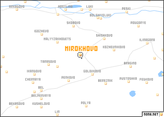 map of Mirokhovo