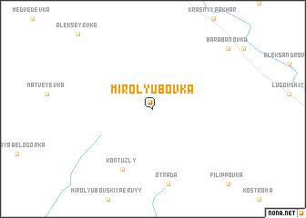 map of Mirolyubovka