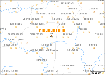 map of Miromontana