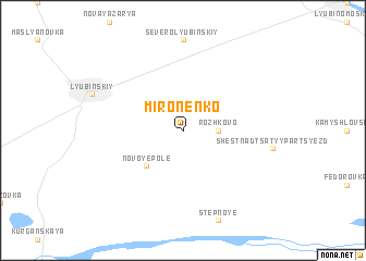 map of Mironenko