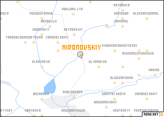 map of Mironovskiy