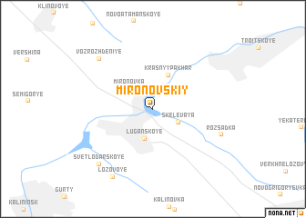 map of Mironovskiy