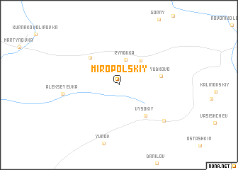 map of Miropol\