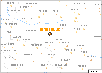 map of Mirosaljci