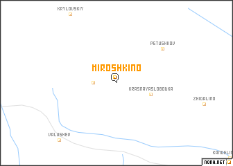 map of Miroshkino