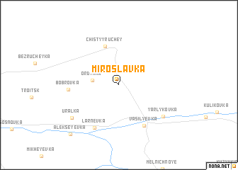 map of Miroslavka