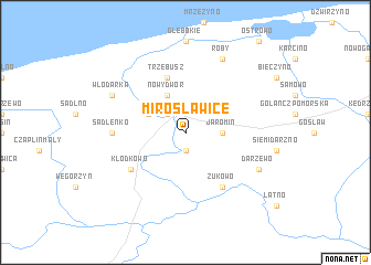 map of Mirosławice