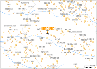 map of Mirovići