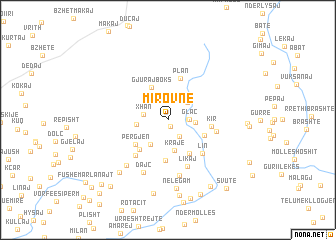 map of Mirovne