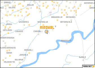 map of Mīrowāl