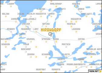 map of Mirowdorf