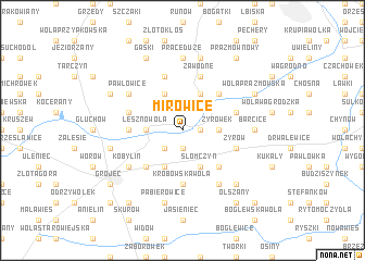 map of Mirowice