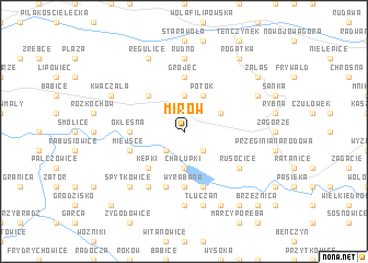 map of Mirów