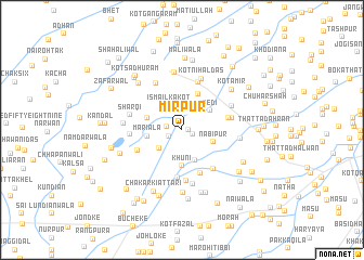 map of Mīrpur