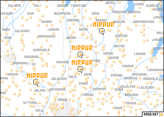 map of Mīrpur