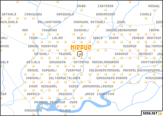 map of Mīrpur