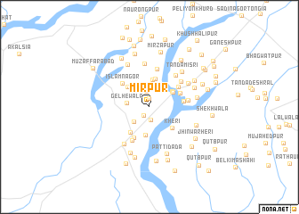 map of Mīrpur