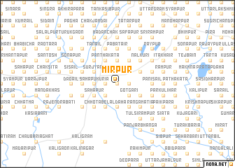 map of Mīrpur