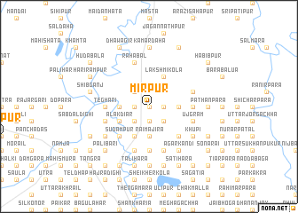 map of Mīrpur