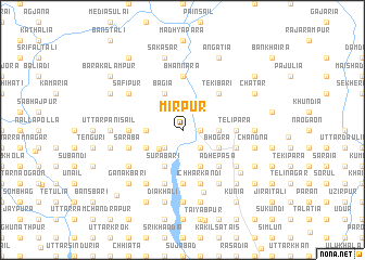 map of Mīrpur