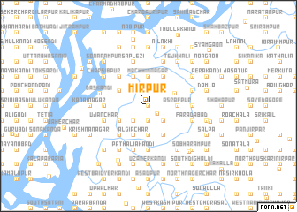 map of Mīrpur