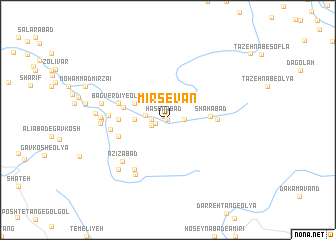 map of Mīr Sevān