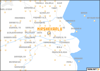 map of Mīrshekārlū