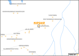 map of Mīr Shīr