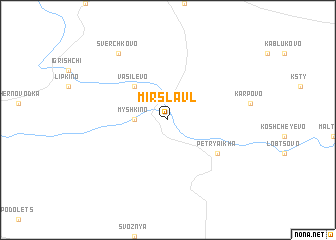 map of Mirslavl\