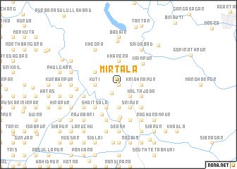 map of Mīrtala