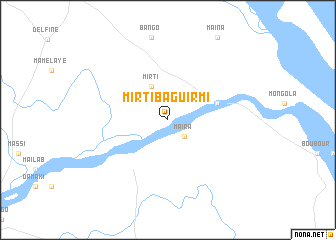 map of Mirti-Baguirmi