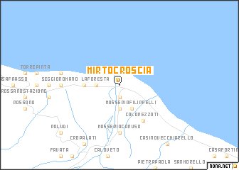 map of Mirto Croscia