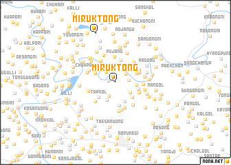 map of Mirŭk-tong