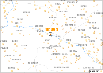 map of Miruša