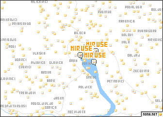 map of (( Miruše ))