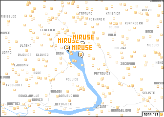 map of (( Miruše ))